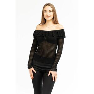 Patrizia Pepe Black Viscose Women's Sweatshirt